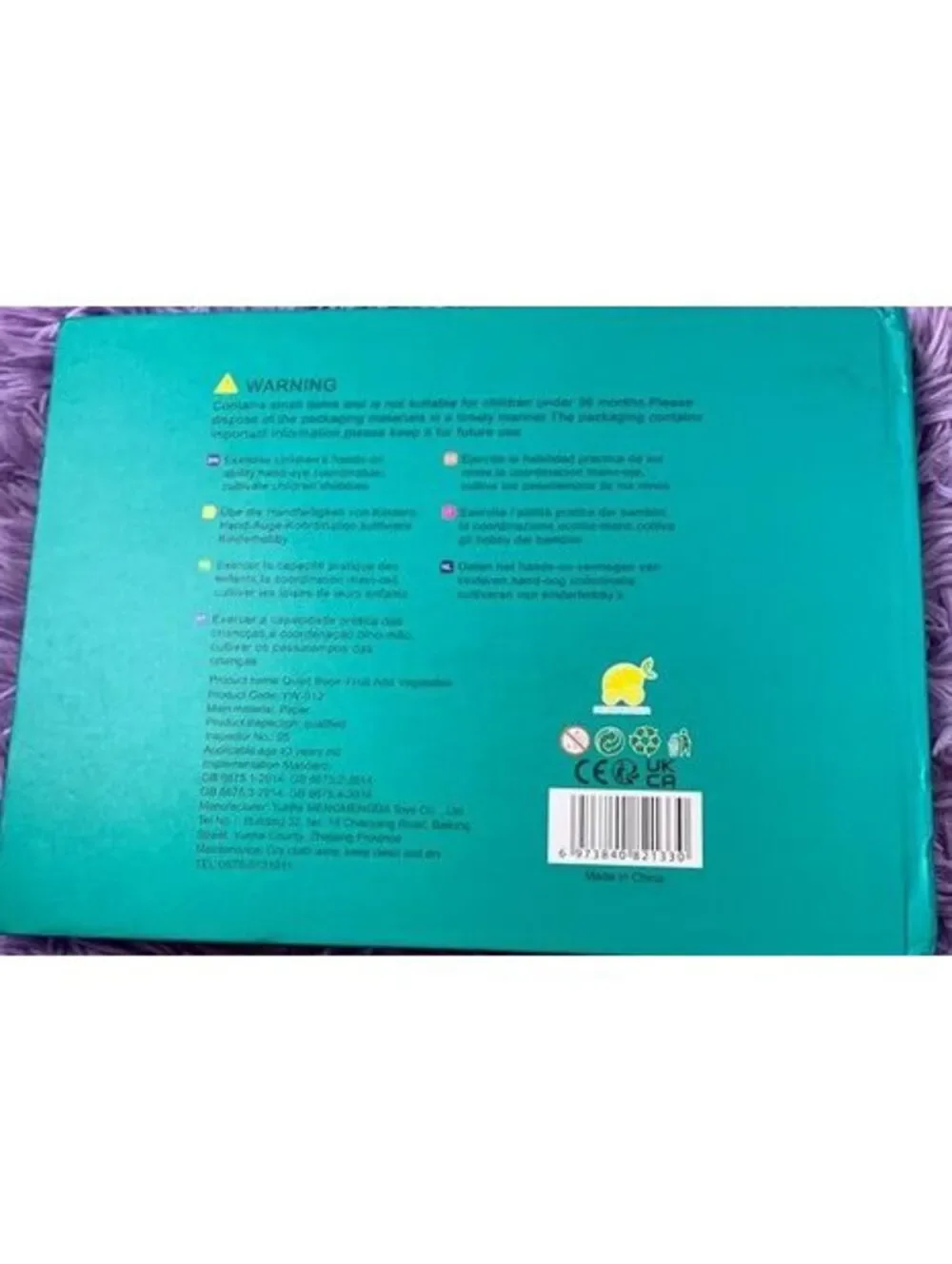 Montessori Quiet Books 4 Pack Sensory Learning Activity Books Special Needs